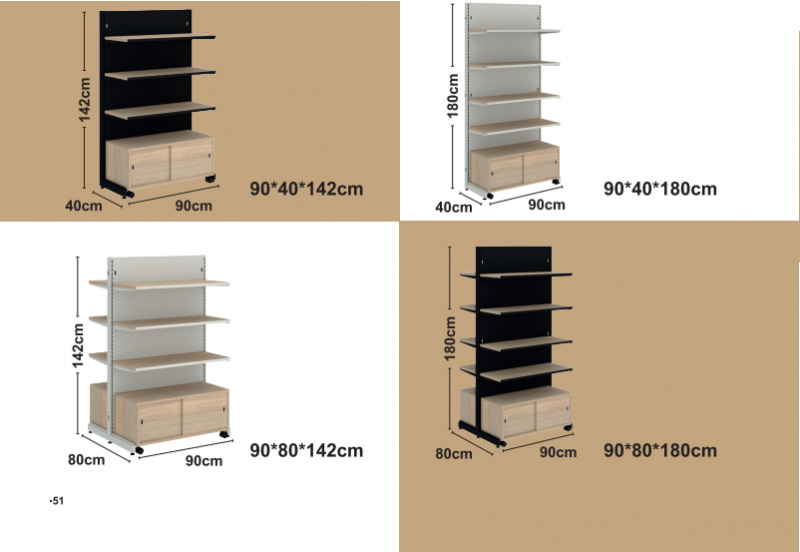 ठोस लकड़ी की अलमारियाँ + कैबिनेट
